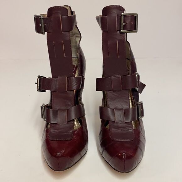 Dolce Vita Ostrich leather gladiator platform heels size 7 A9 - Picture 2 of 12